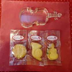 アクリルケース（シャンパンゴールド）にクッキー３種類詰め合わせ♪(*^▽^*) 1枚目の画像