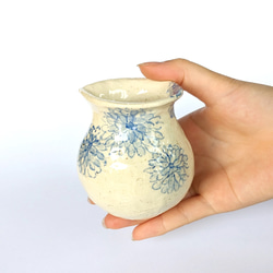 徳利　菊　オリジナル陶器 1枚目の画像