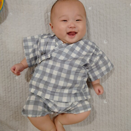 残り少し❤️肌触りの良い❤️日本製❤️ペイントチェックオシャレな 