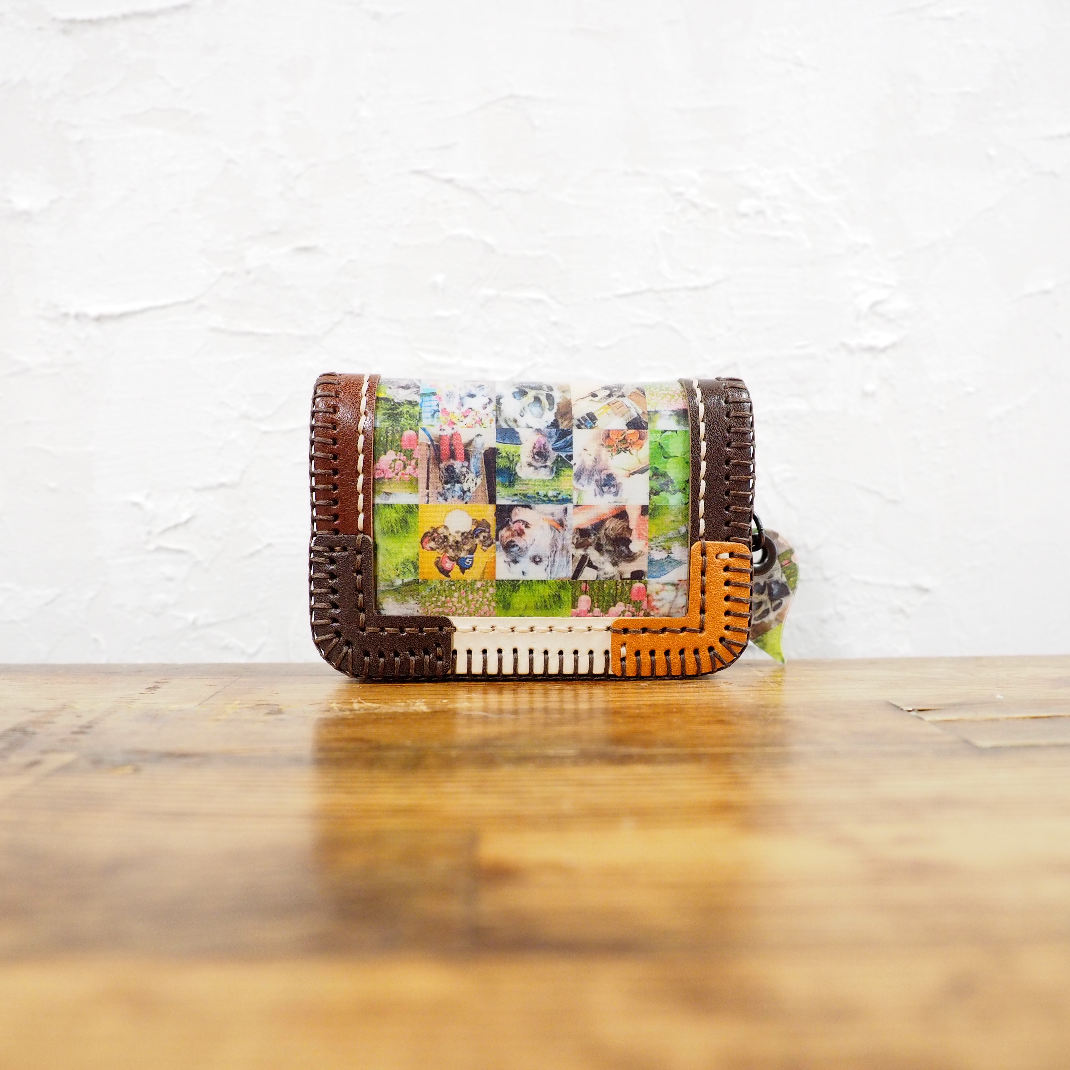 【受注制作】牛革付き写真の小さいお財布