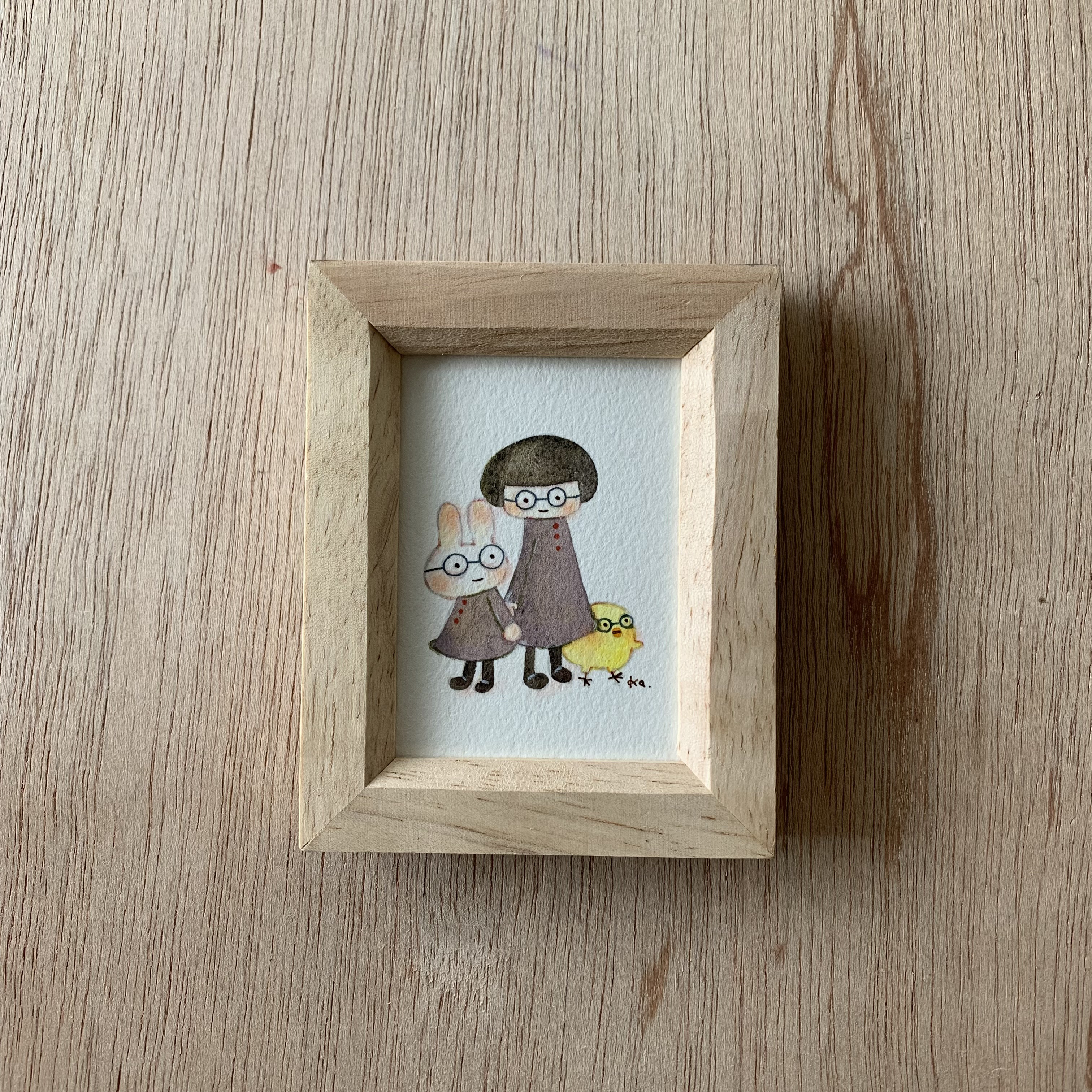 「めがねをかけたら」ミニ額　原画