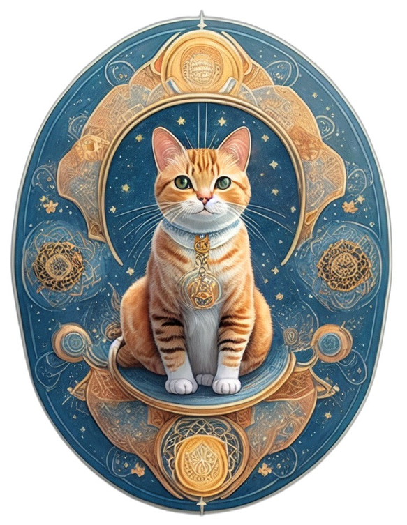猫　ドライ　Tシャツ　２　ゴージャス　イラスト　ネコ　アニマル　可愛い　グッズ 2枚目の画像