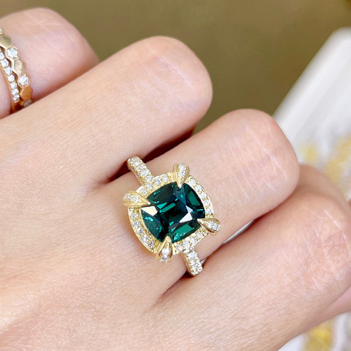 ラグーントルマリン」K18 天然トルマリン 天然ダイヤモンド 上品 ラグーントルマリン」K18 天然トルマリン 天然ダイヤモンド 上品