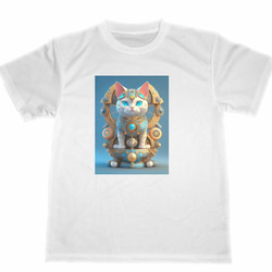 新品 ヨーガンレール ネコのイラスト入りTシャツ tシャツ Tシャツ シャガール 日本製 半袖 猫 猫柄 レディース