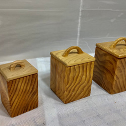 天然木サペリ材折り畳みサイドテーブル一点物手造り