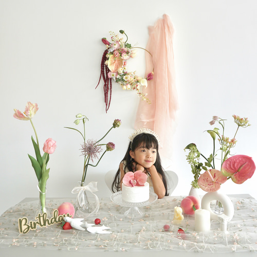 レンタル撮影セット -Pink Garden- 雑貨・その他 BIRTHDAY SHOT 通販