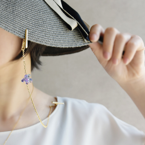 帽子クリップ・ハットクリップ】紫陽花 | iichi 日々の暮らしを
