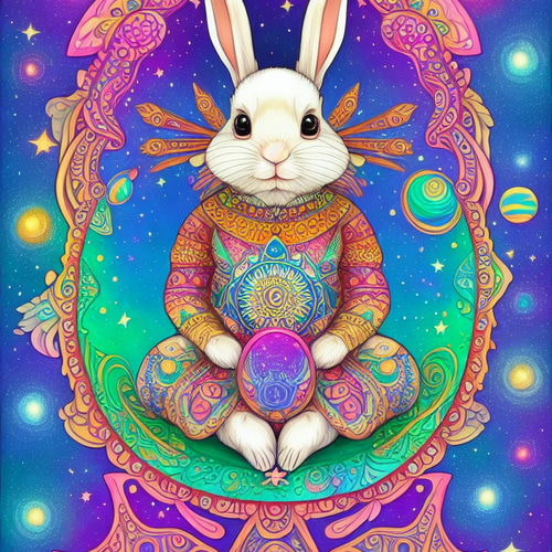 うさぎ絵 イラストメイキング】うさぎ年だから色鉛筆でうさぎを描いてみた