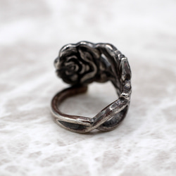 復古湯匙變成戒指 @黑玫瑰 | 復古 | 湯匙環 | 花 | 玫瑰 | 獨特 | 純色 第3張的照片