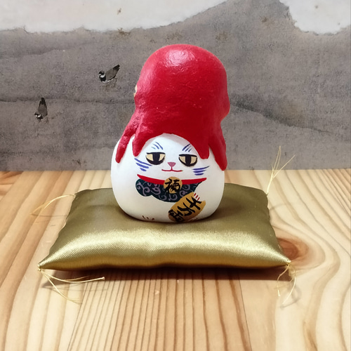 ミニ座布団 金・銀 ・赤・白・黒 / 受注生産 / 招き猫用