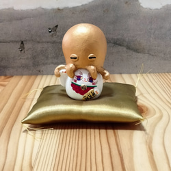 ミニ座布団　金・銀 ・赤・白・黒 / 受注生産 / 招き猫用 / だるま用 / サイズダウン可能 12枚目の画像