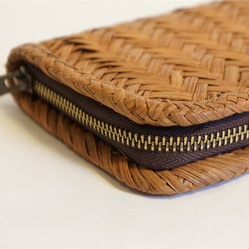 長財布　山葡萄 籠 バッグ V型網代編 小銭入れ　ポーチ財布 　 長財布山葡萄 籠 バッグ V型網代編 小銭入れポーチ財布 コイン