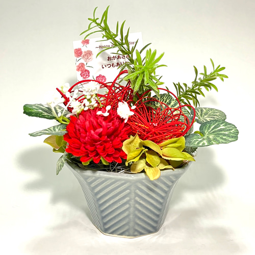 ハンドメイド ✳︎ アレンジメント ✳︎ 造花 ✳︎アートフラワー✳︎22＆28＆33 アートフラワーの通販 | iichi 日々の暮らしを心地よくする