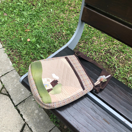 完成品】パッチワークバッグ 手作りパッチワークバッグ クロス