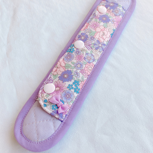 受注制作】取付簡単!!水筒 肩 紐カバー 花柄シリーズ プラ