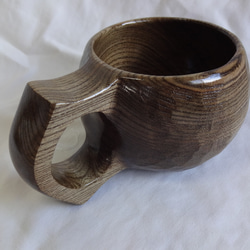 　神代ニレで作った一木彫りコーヒーカップ　 8枚目の画像