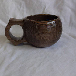 　神代ニレで作った一木彫りコーヒーカップ　 10枚目の画像