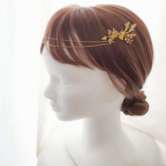 Evelyn－2way・2comb＆chain charm set－/ヘアアクセサリー/真鍮 10枚目の画像