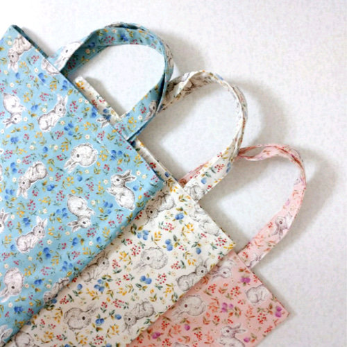 ☆かわいい木の実柄トートバッグエコバッグ