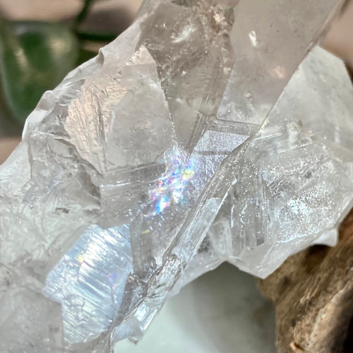 ヒマラヤ水晶原石クラスタークローライトレインボーゲートウェイ