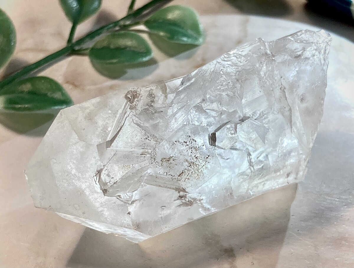 ヒマラヤ水晶原石クラスタークローライトレインボーゲートウェイ