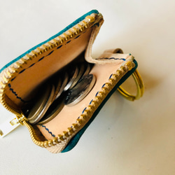 小さなお財布・ミニマムコインケース　高級　本革　イタリアンレザー 6枚目の画像