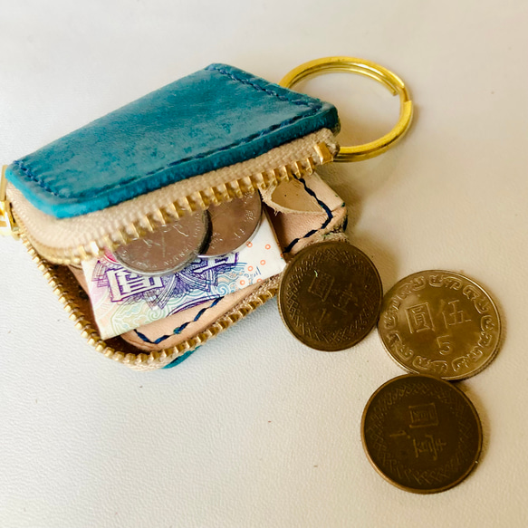 小さなお財布・ミニマムコインケース　高級　本革　イタリアンレザー 7枚目の画像