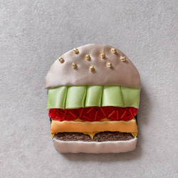 ハンバーガー×ブローチ 3枚目の画像