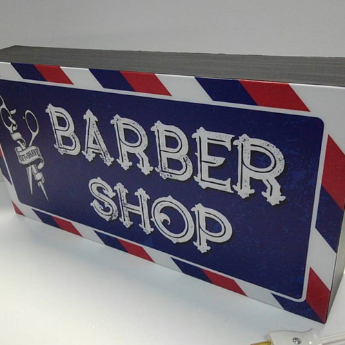 【Lサイズ】バーバー 理容室 ヘアーサロン 床屋 看板 置物 雑貨 ライトBOX Lサイズ】バーバー 理容室 床屋 ヘアーサロン ロカビリー
