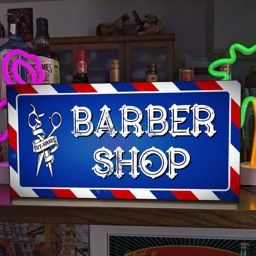 Lサイズ】バーバー 理容室 美容室 ヘアーサロン 床屋 サイン ランプ 