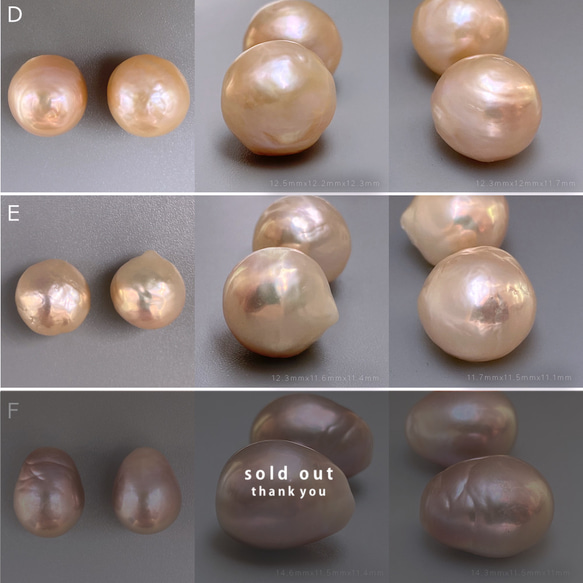 珠が選べる 天然カラーバロックパールピアス イヤリング　大粒  12ｍｍ13ｍｍ sv925  ネコポス送料無料 11枚目の画像