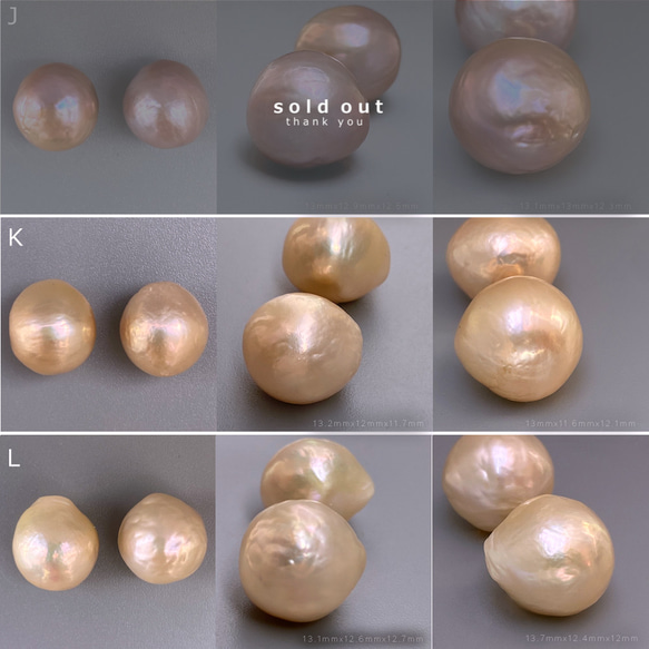 珠が選べる 天然カラーバロックパールピアス イヤリング　大粒  12ｍｍ13ｍｍ sv925  ネコポス送料無料 13枚目の画像