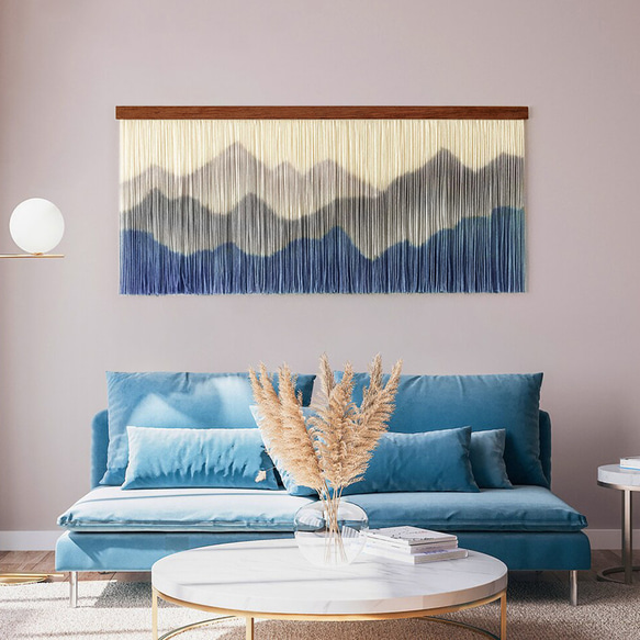 【受注製作】風景画 絵画 タペストリー 壁掛け 手作り アート 芸術 ウォールハンギング 新築祝い・新居祝い 家の装飾 cm 高さ アート 円幅 タペストリーの幅が 90cm ロッドを使用した壁掛けタペストリーの実際の幅は 広くなります #寝室