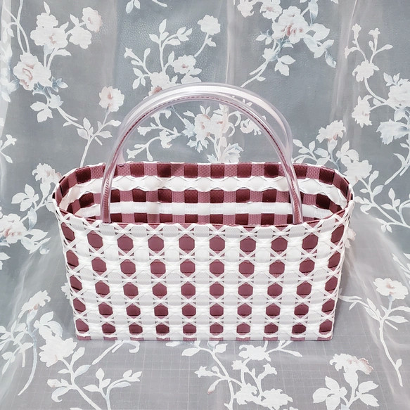 ♡プラカゴ‪ いちごミルクcolor  横長コンパクト   ピンク ホワイト 3枚目の画像