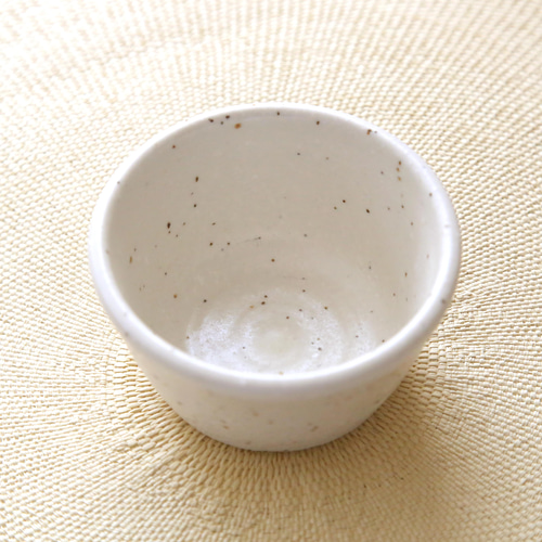 SALE】白御影土のフリーカップ ＊ マット調 ＊ 1 お椀・ボウル・鉢