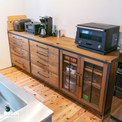 ＼送料無料／[Oak Kitchen Board B-Type]キッチンボード キッチンカウンター 店舗什器-209- 1枚目の画像