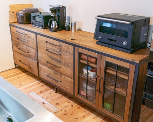 【送料無料】OAK×IRON RACK / オーク突板×アイアンラック 楽天市場】Iron Leg Rack アイアンレッグラック 3段 ラック 棚