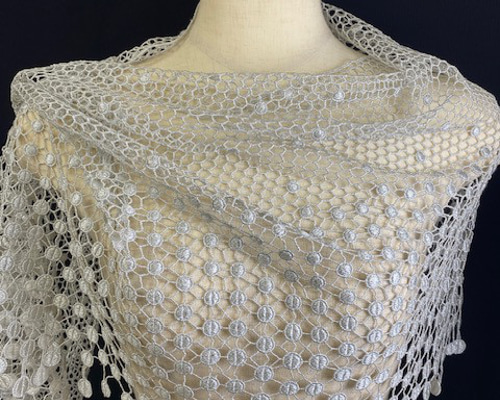 確認用意写真　【新品】レースの模様がはっきりして、ジオードの中もキラキラが キラキラ刺繍の星柄☆ボイルレースカーテン【ボイル キラキラボシ WH