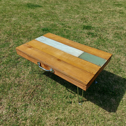 4月いっぱいまで新生活セール！お洒落な折り畳み式テーブル 1枚目の画像