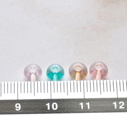 150個 丸玉 カラーアクリルビーズ 6mm ミックスカラー クラフト素材 穴ありビーズ 【A788】 3枚目の画像