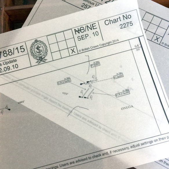 757・海図　イギリス　トレーシングペーパー 5枚目の画像