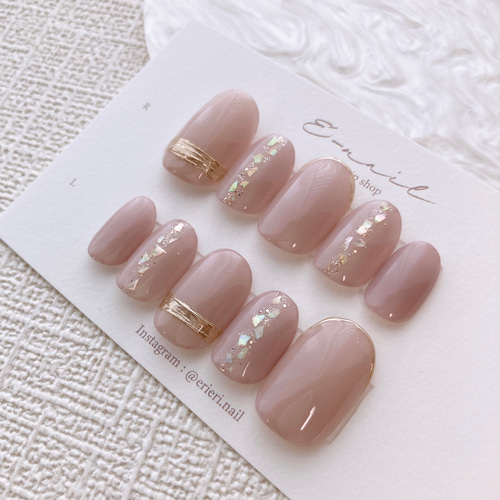 pink × shell♡ ネイル ピンク シェル 夏ネイル ワンカラー シンプル  