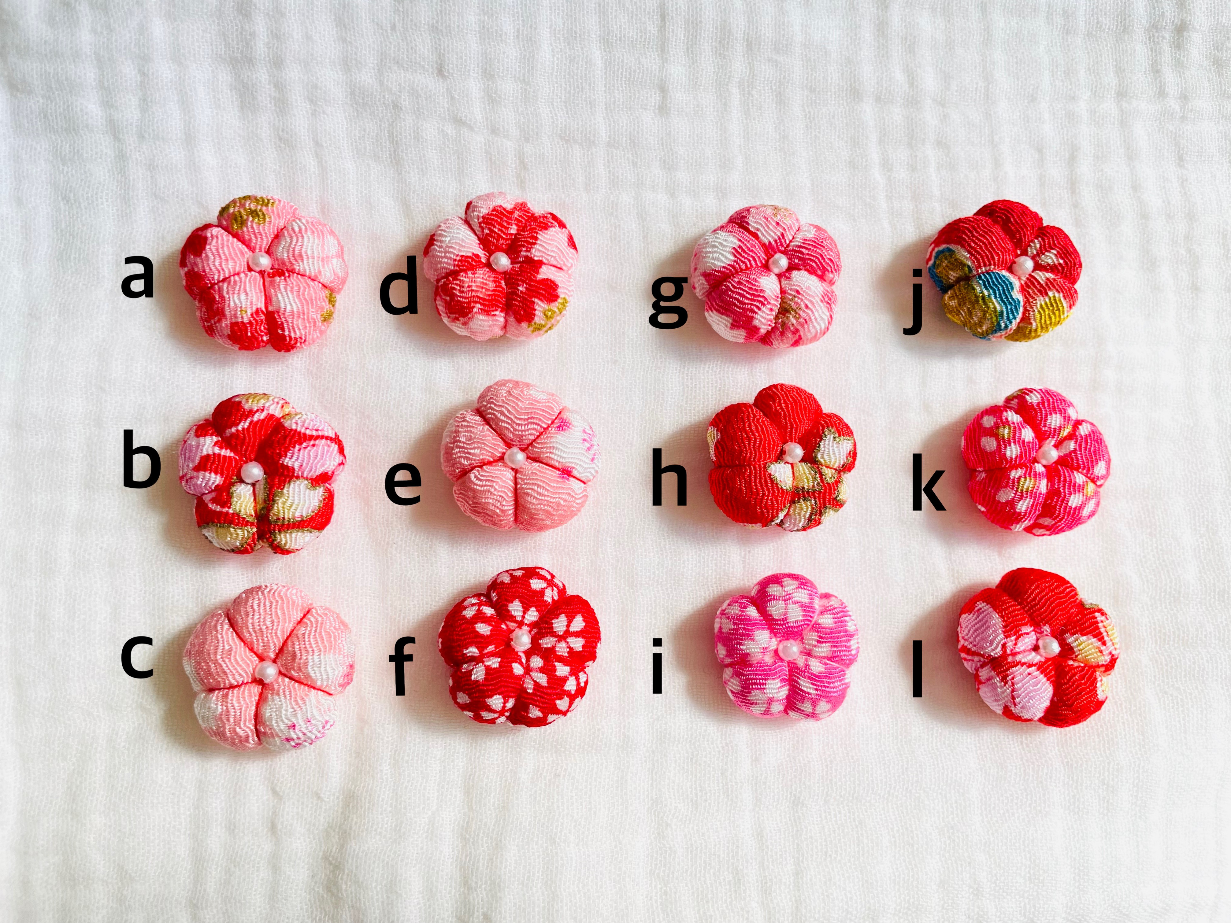 お花のクリップ】ベビーヘアクリップサンプル♡ベビーヘアピン♡セミ