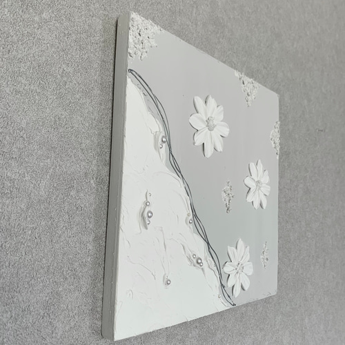 現代アート テクスチャーアート お花 フラワー モダン 絵画 原画