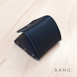 木劈楔真皮套 黑色牛皮 SANC。 第3張的照片