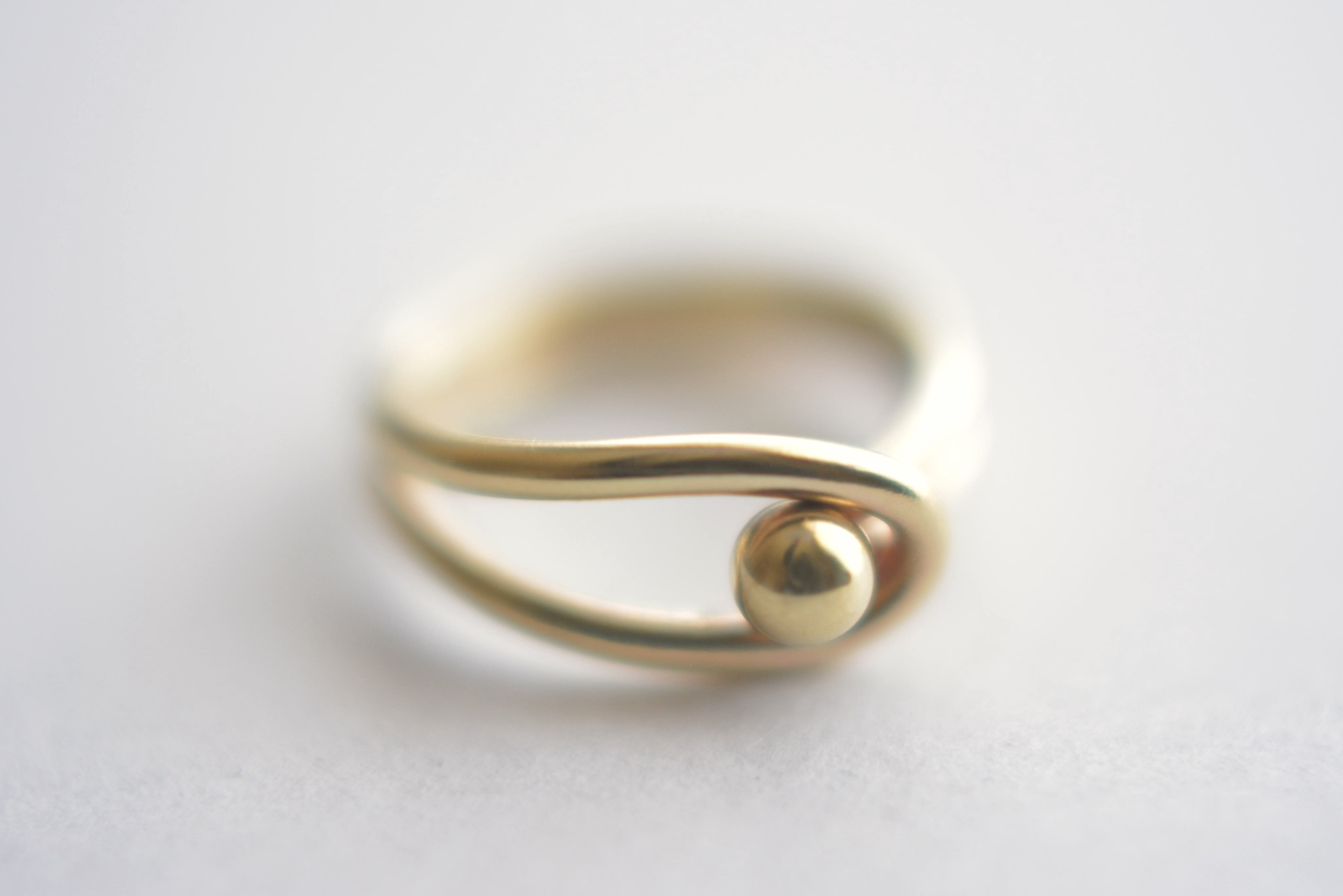 真鍮球のリング｜真鍮 ゴールド ブラス メンズ レディース ハンドメイド