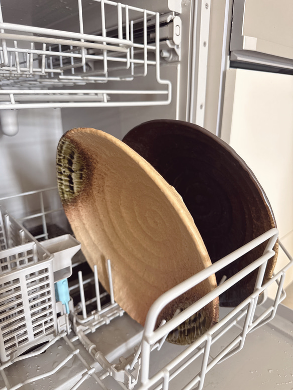 大きめボウル　ろくべ型浅鉢　大きさ2サイズ　和モダン 19枚目の画像