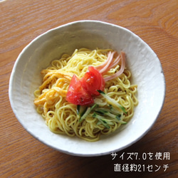 大きめボウル　ろくべ型浅鉢　大きさ2サイズ　和モダン 3枚目の画像