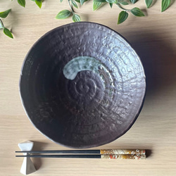大きめボウル　ろくべ型浅鉢　大きさ2サイズ　和モダン 15枚目の画像