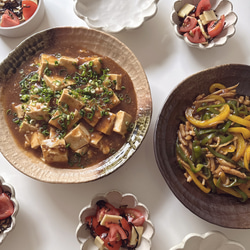 大きめボウル　ろくべ型浅鉢　大きさ2サイズ　和モダン 18枚目の画像